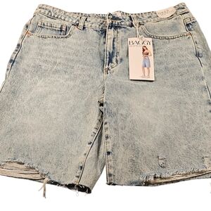 Simple Society Light Blue Denim Women Shorts